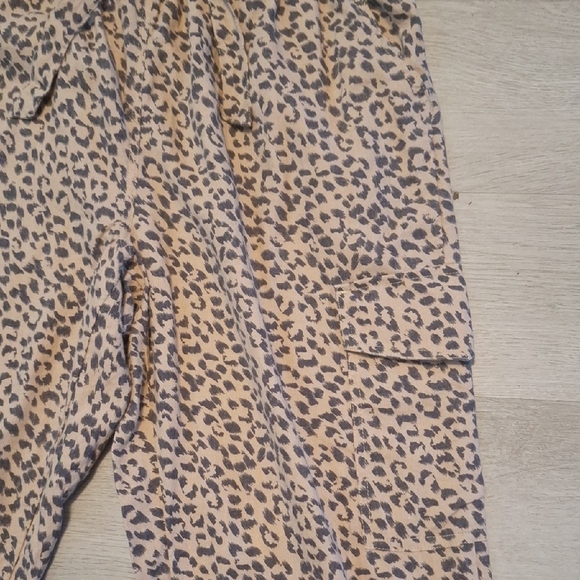 Aerie Leopard Print Cargo Jogger Pants - Picture 3 of 8